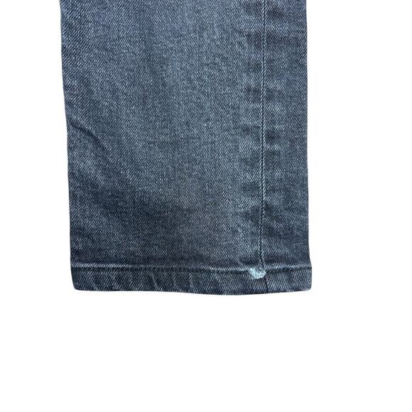 AGolde Riley High Rise Straight Crop Black Pepper sz 24 Cropped Denim Button Fly - Picture 10 of 12